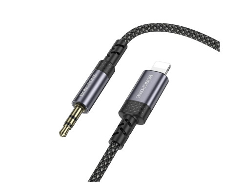 Перехідник BOROFONE BL24 Graceful digital audio conversion cable iP Metal Grey (6941991118975)