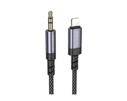 Перехідник BOROFONE BL24 Graceful digital audio conversion cable iP Metal Grey (6941991118975)