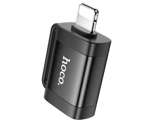 Адаптер HOCO UA31A iP male to USB female OTG adapter Black (6942007628082)