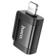 Адаптер HOCO UA31A iP male to USB female OTG adapter Black (6942007628082)