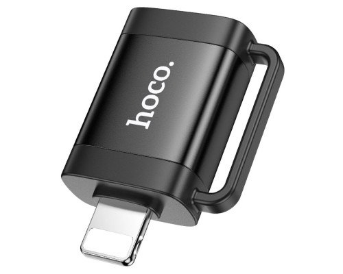 Адаптер HOCO UA31A iP male to USB female OTG adapter Black (6942007628082)