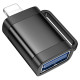 Адаптер HOCO UA31A iP male to USB female OTG adapter Black (6942007628082)