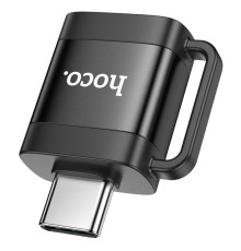 Адаптер HOCO UA31C Type-C male to USB female OTG adapter Black (6942007628129)