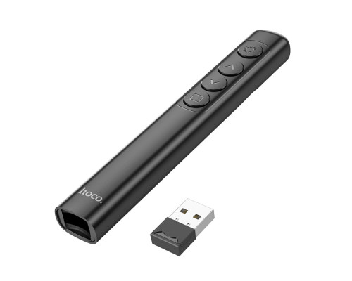 Лазерна указка HOCO GM200 Smart PPT page turning pen Black (6942007616768)