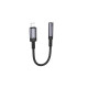 Перехідник BOROFONE BV24 Graceful digital audio converter cable iP to 3.5mm Metal Grey (6941991120398)