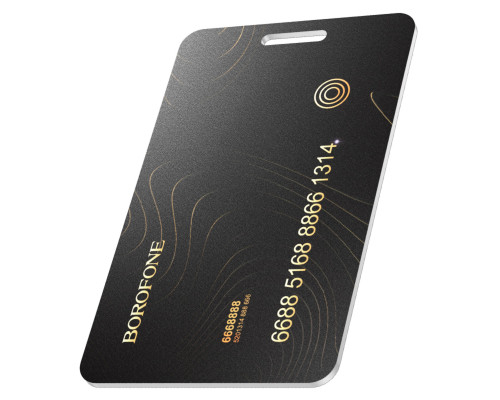Трекер BOROFONE BC102 Search card type intelligent positioning anti-lost device Black (6941991118920)