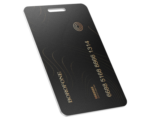 Трекер BOROFONE BC102 Search card type intelligent positioning anti-lost device Black (6941991118920)