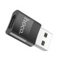 Адаптер HOCO UA17 USB Male to Type-C female USB2.0 adapter Black (6931474762009)