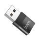 Адаптер HOCO UA17 USB Male to Type-C female USB2.0 adapter Black (6931474762009)