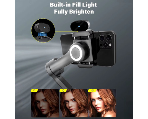 Триосьовий стабілізатор AOCHUAN Professional Gimbal Stabilizer for Smartphone SMART X Pro AI Black (AOCHUAN-SMARTXPROAI-B)