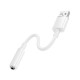Перехідник BOROFONE BV22 Lemon external sound card USB-A to 3.5 White (6941991117022)