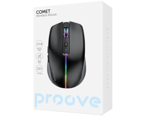 Бездротова Миша Proove Comet black 2003000245431 6901113189757