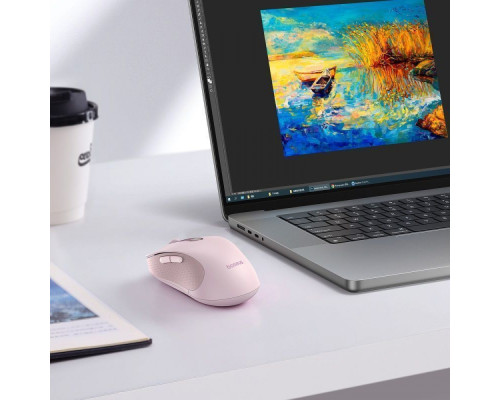 Бездротова Комп'ютерна Миша Baseus F02 Ergonomic Wireless Mouse (without Battery) pink