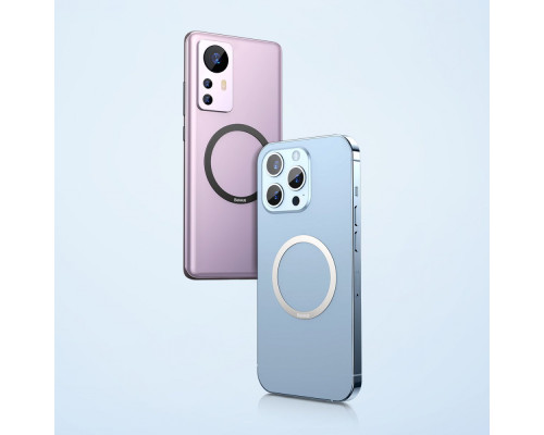 Металеві кільця Baseus Halo Series (2шт/уп) silver