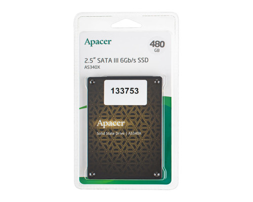 Жорсткий диск 2.5" SSD 480Gb Apacer AS340 Panther Series (AP480GAS340XC-1) NBB-133753