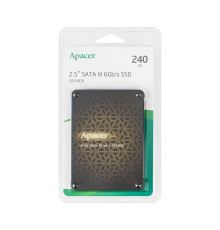 Жорсткий диск 2.5 SSD 240Gb Apacer AS340X Series, AP240GAS340XC-1, TLC, SATA-III 6Gb/s, зап/чит. - 520/550мб/с NBB-117054