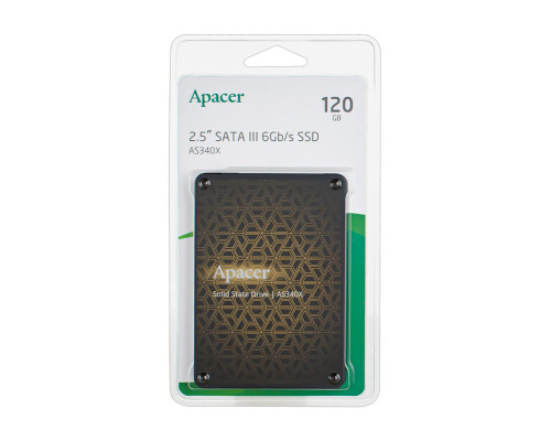 Жорсткий диск 2.5" SSD 120Gb Apacer AS340 Panther Series (AP120GAS340XC-1) NBB-126037