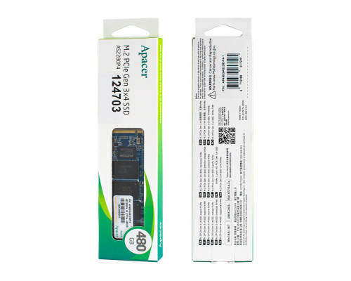 Жорсткий диск M.2 2280 SSD 480Gb Apacer Series (AP480GAS2280P4-1) NBB-124703