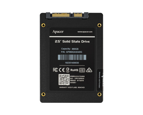 Жорсткий диск 2.5" SSD 960Gb Apacer AS340 Panther Series (AP960GAS340G), BULK NBB-140372