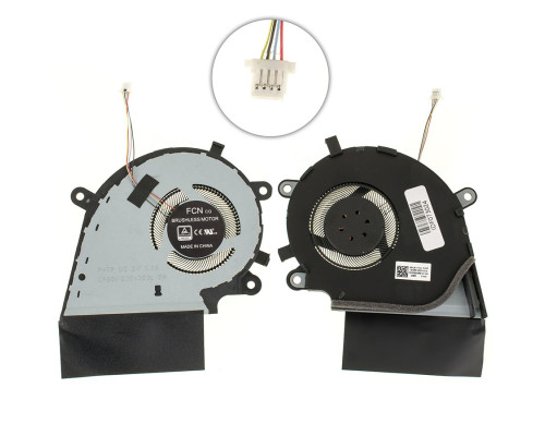 Оригінальний вентилятор для ноутбука ASUS G531GU (CPU FAN), G531GD, G531GW, G531GV, 5V !!!, 4pin (Кулер) NBB-71343