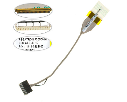 Шлейф матриці для ноутбука ASUS (F50, F55, X61S), LED (DC02000L000) NBB-39222