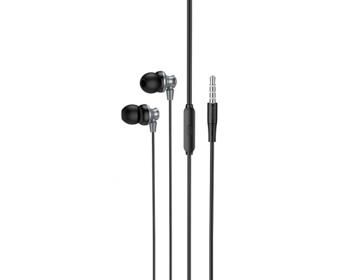 Навушники Hoco M98 Delighted metal With Microphone metal gray