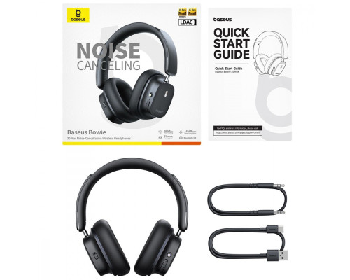 Бездротові навушники Baseus Bowie 30 Max black 2003000229455 6932172663117