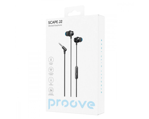 Провідні навушники Proove Scape J2 (3.5mm) black 2001001847418 6901111257977