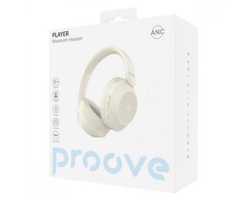 Бездротові навушники Proove Player with ANC beige 2001001980047 6901111383997