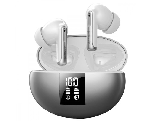 Бездротові навушники Proove Thunder Buds SE TWS with ANC silver 2003000160239 6901111518399
