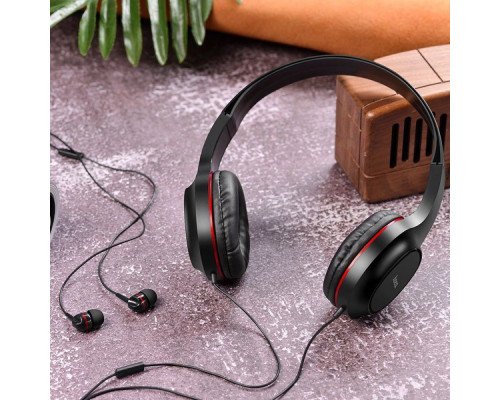 Навушники Hoco W24 Englishten red