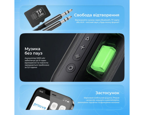 Портативна Акустика Proove SoundTrap III 30W (APP) black 2003000297041 6901116611217