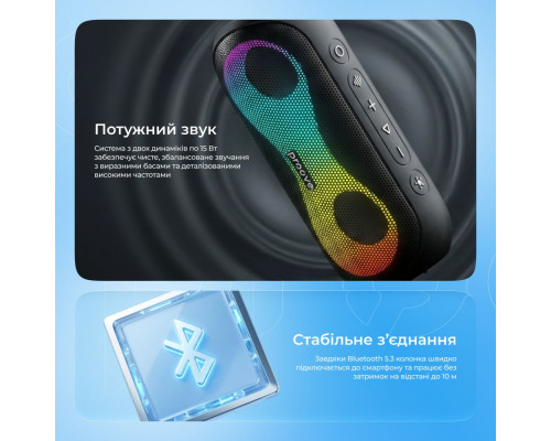 Портативна Акустика Proove SoundTrap III 30W (APP) black 2003000297041 6901116611217