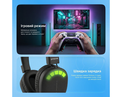 Бездротові навушники Proove Symphony Neo (APP) black 2003000310214 6901116673871