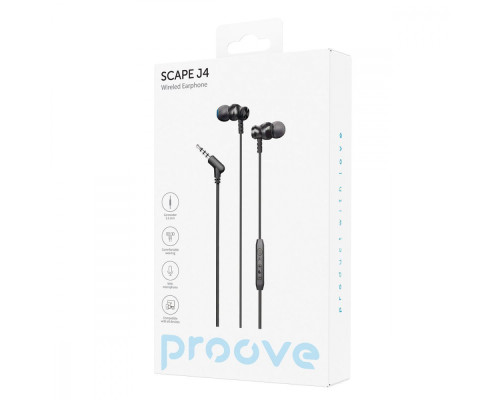 Провідні навушники Proove Scape J4 (3.5mm) black 2001001847432 6901111738995