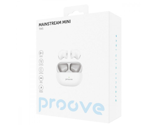 Бездротові навушники Proove Mainstream Mini TWS white 2001001860042 6901111732481