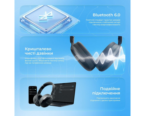 Бездротові навушники Proove Tender Pro with ANC (APP) blue/pink 2003000303049 6901119607378