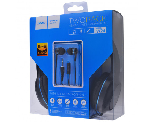 Навушники Hoco W24 Englishten blue