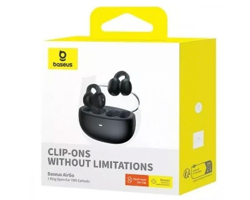 Бездротові навушники Baseus AirGo 1 Ring TWS black 2003000231755 6932172655334