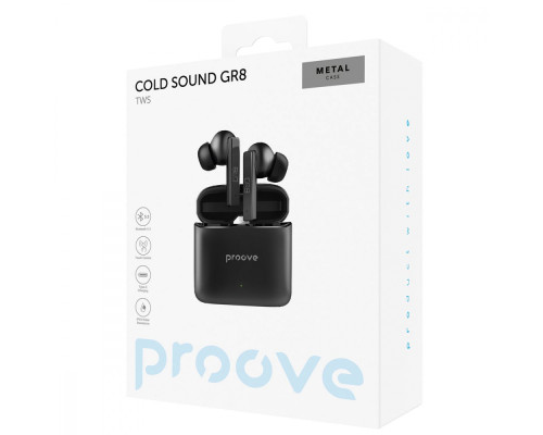 Бездротові навушники Proove Cold Sound GR8 TWS gray 2001001969745 6901111229905