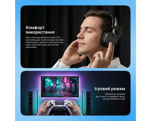 Бездротові навушники Proove 70’s Legend (APP) black/silver 2003000310924 6901112028507