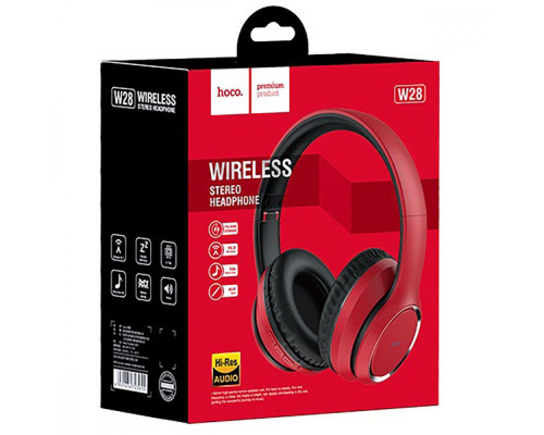 Бездротові навушники Hoco W28 Journey red