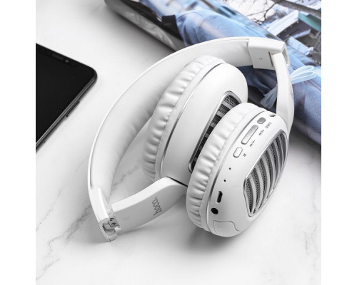 Бездротові навушники Hoco W23 Brilliant Sound Bluetooth white