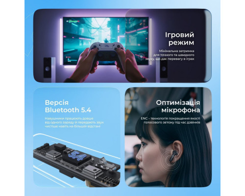 Бездротові навушники Proove Logic TWS (APP) pearl black 2003000268553 6901117928369