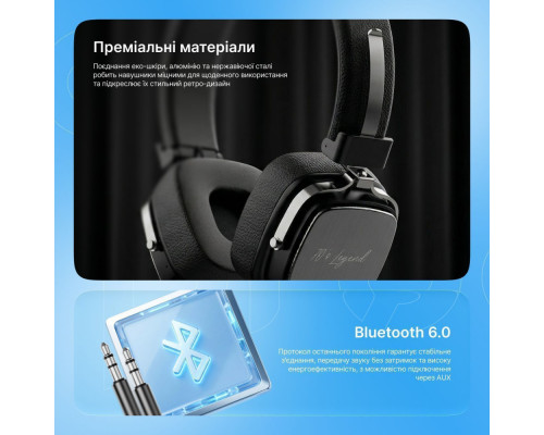 Бездротові навушники Proove 70’s Legend (APP) black 2003000310856 6901113303429