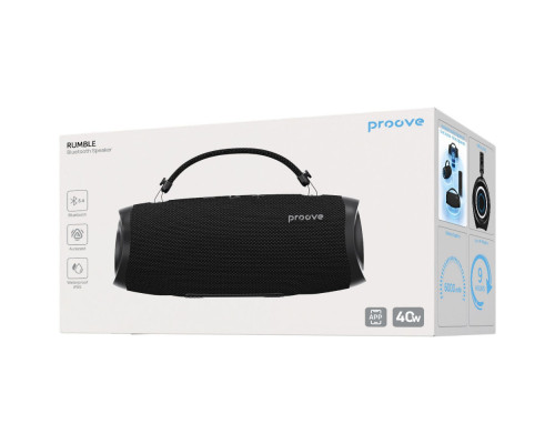 Портативна акустика Proove Rumble 40W (APP) black 2003000310900 6901115067701