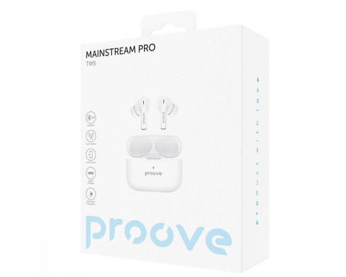 Бездротові навушники Proove Mainstream Pro TWS (APP) white 2003000225969 6901112449272