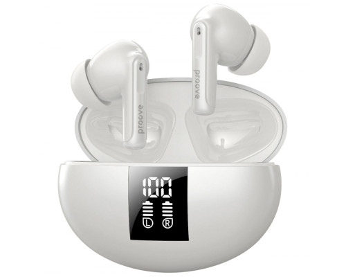 Бездротові навушники Proove Thunder Buds SE TWS with ANC (APP) white 2003000226003 6901119535114