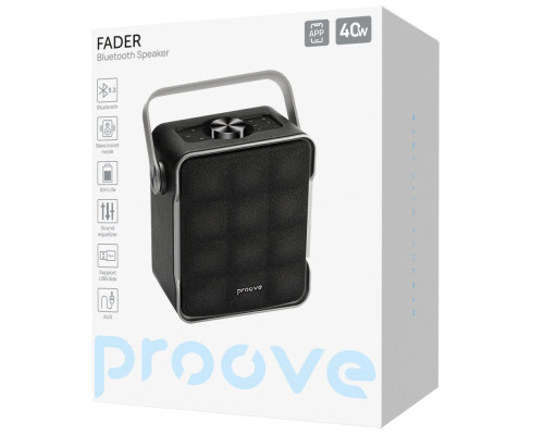 Портативна Акустика Proove Fader 40W (APP) black 2003000275476 6901119373723