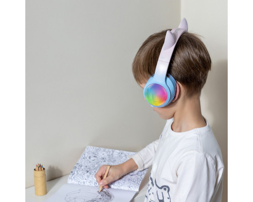 Бездротові навушники Proove Kids LumiCat (APP) blue/pink 2003000310863 6901115818884